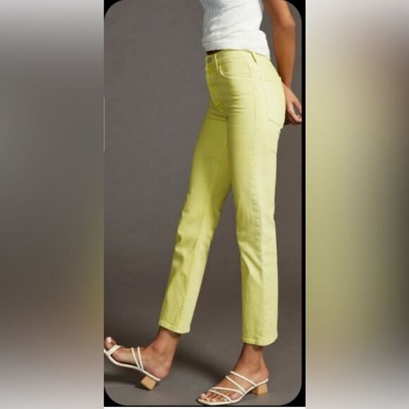 MOTHER Superior the tomcat the devil may care Ankle & Cropped Jeans in Yellow 26 - Picture 10 of 10